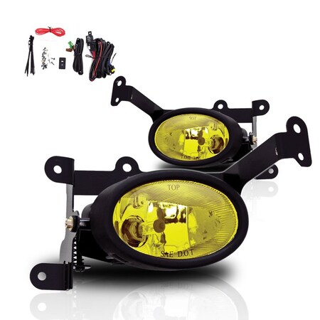 Winjet Oemfog Lights - Yellow - Wiring Kit Included CFWJ-0058-Y